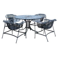 Outstanding Iron Garden Patio Table And Chairs