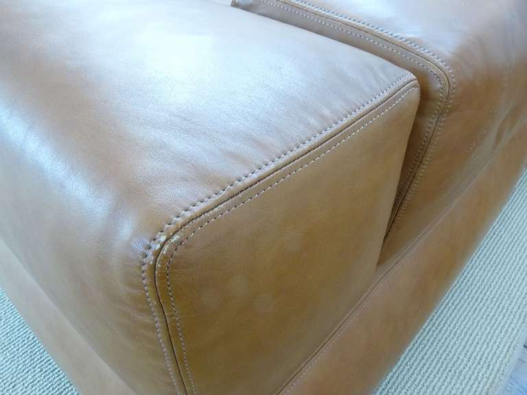 Harvey Probber Leather Sofa For Sale 3