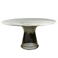 Warren Platner For Knoll Marble Top Dining Table