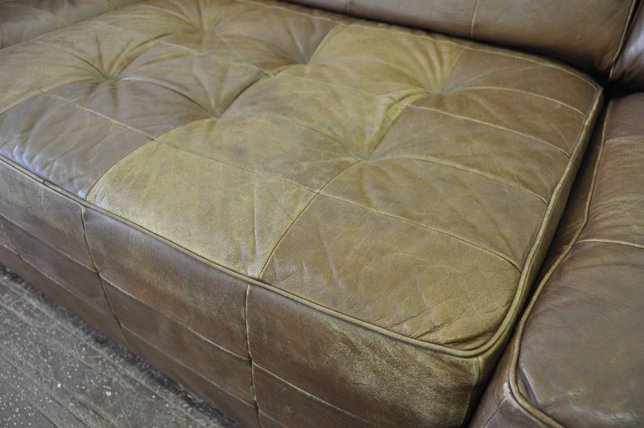Vintage De Sede 5 Piece Leather Sofa 2