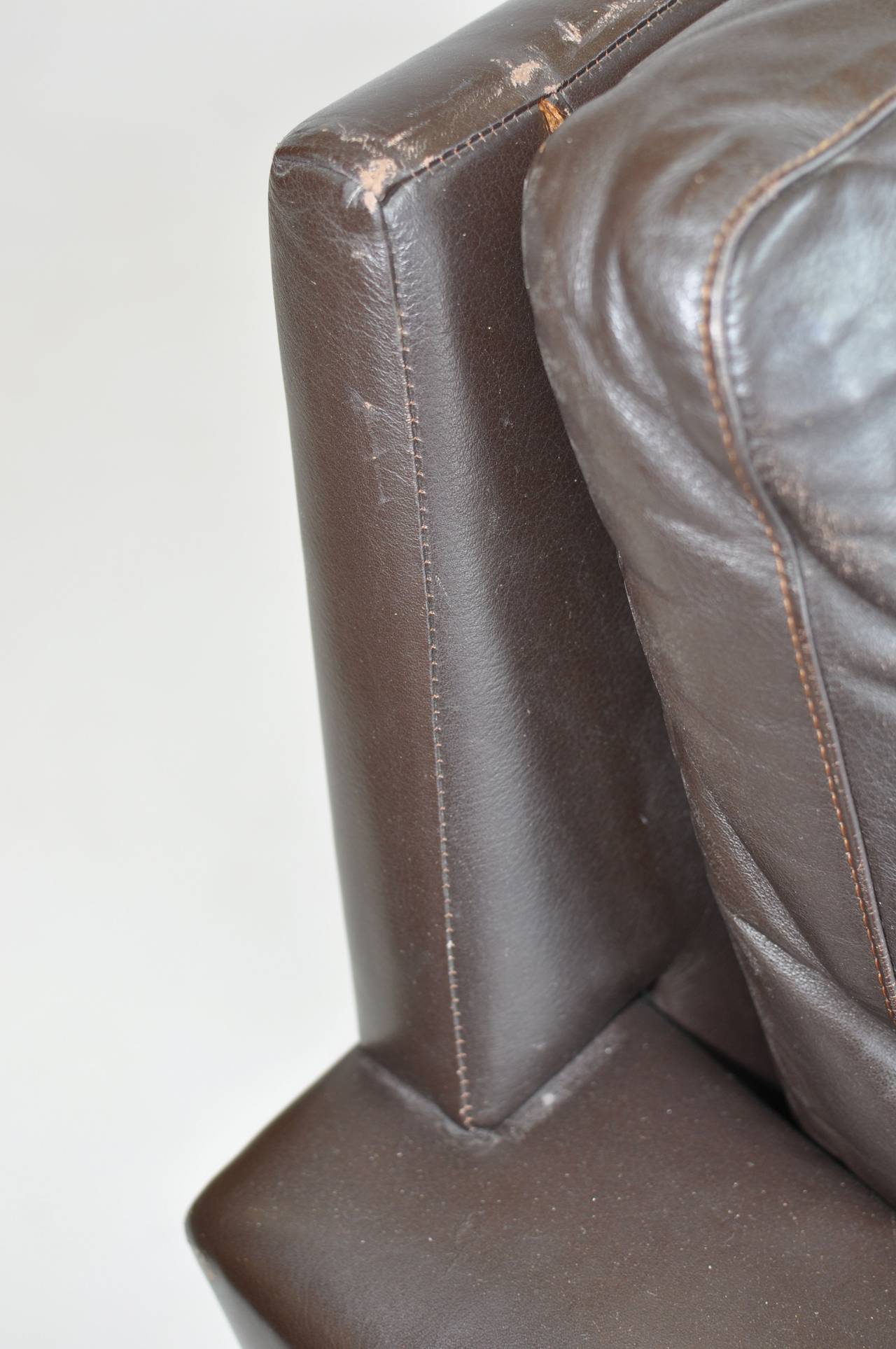 Danish Leather Sofa 1