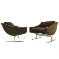 Kipp Stewart for Directional "Arc" lounge chairs