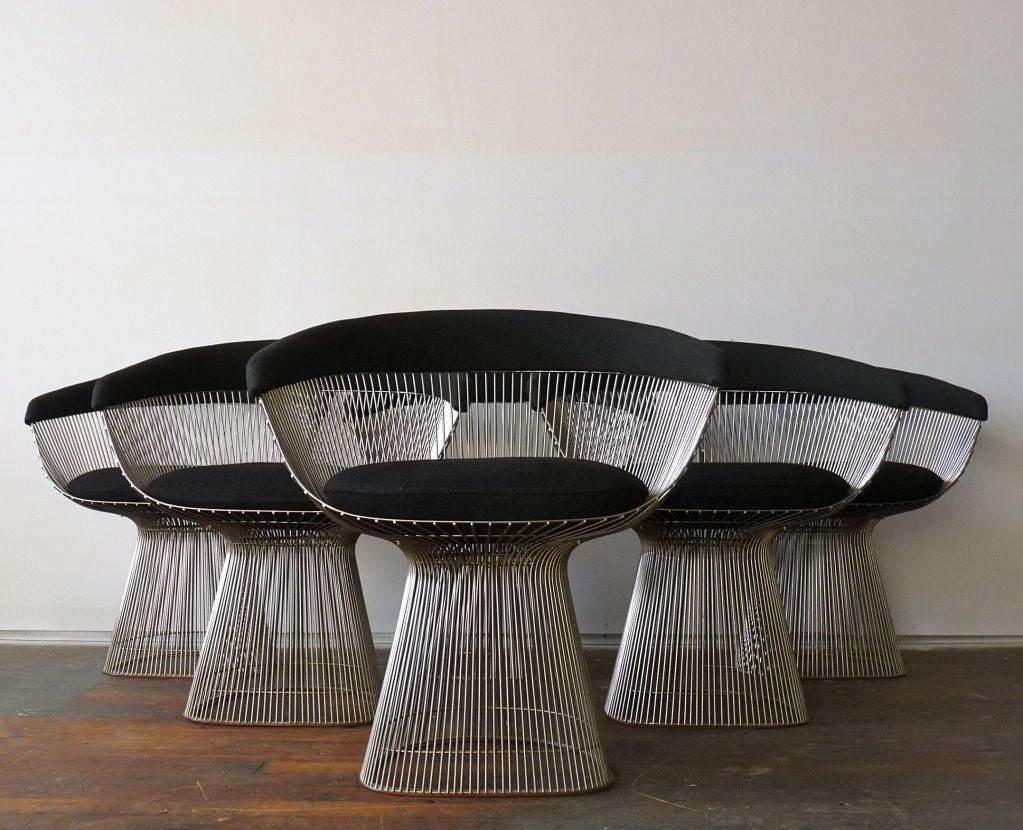Set Of Six Warren Platner Chairs For Knoll