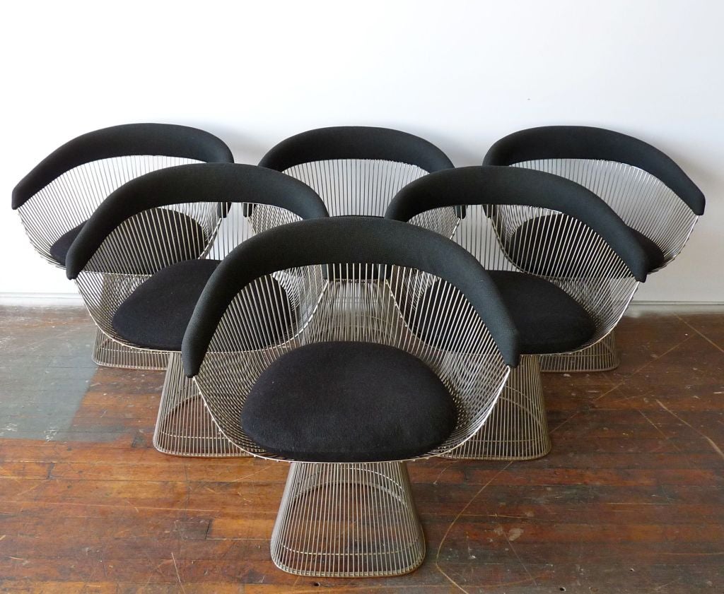 American Set Of Six Warren Platner Chairs For Knoll