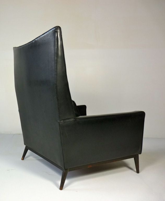 Mid-20th Century Rare Highback Sculptural Paul Mccobb Lounge Chair