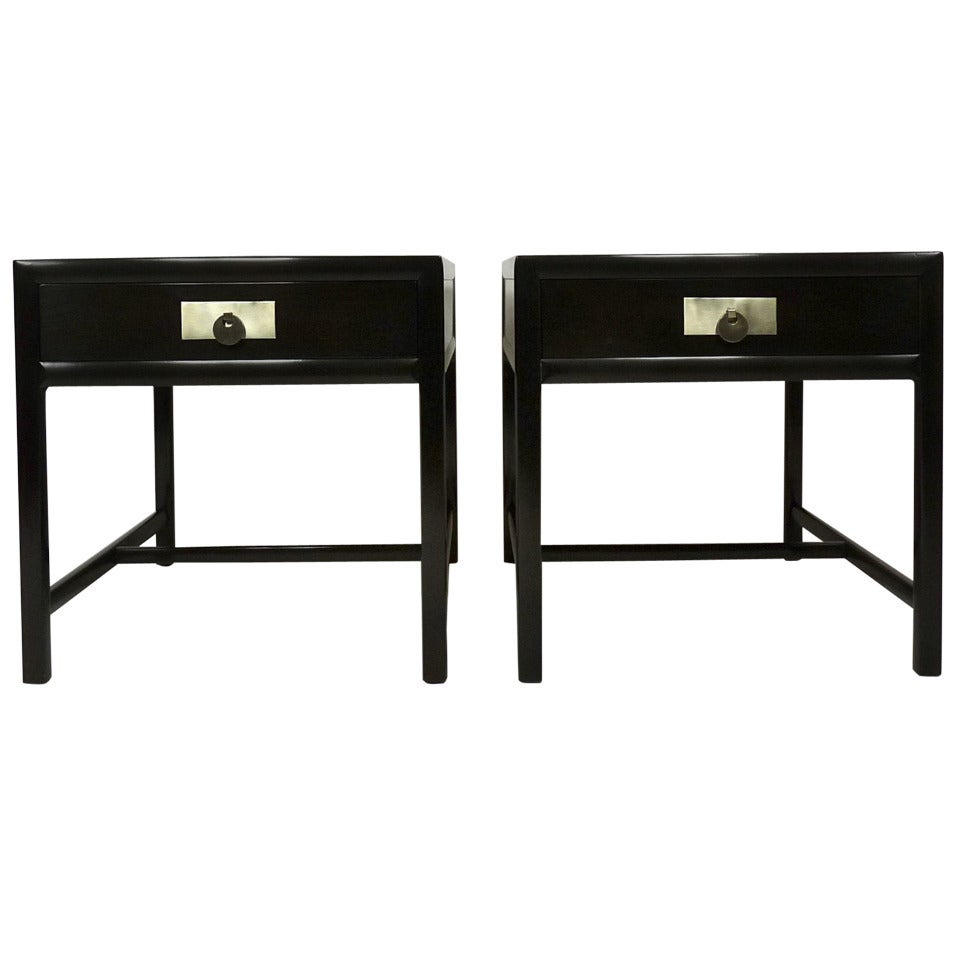 Pair of Michael Taylor Side Tables for Baker