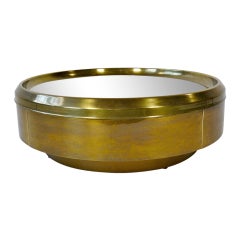 Mastercraft Brass And Mirror Coffee Table