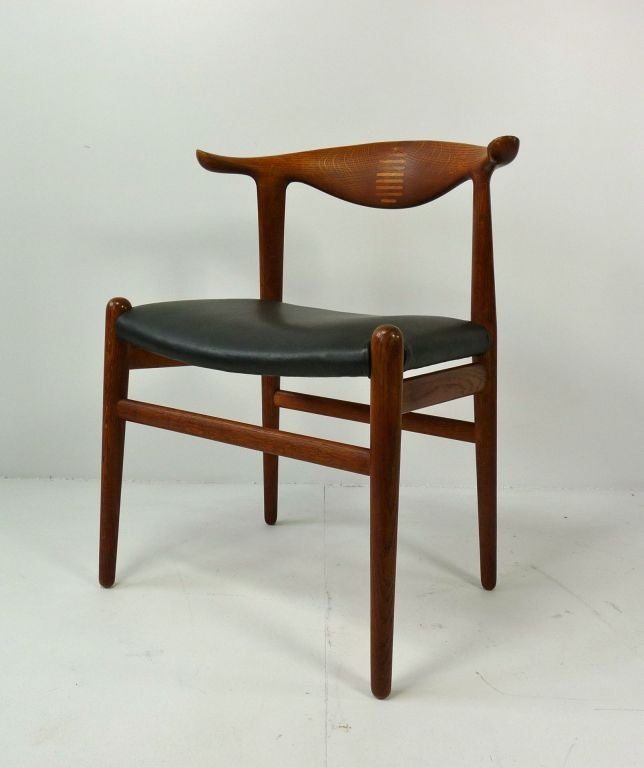 Danish Hans Wegner Cow Horn Chair