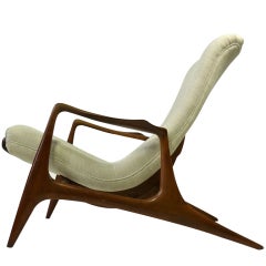 Vladimir Kagan Sculpted Adjustable Lounge Chair