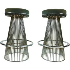Pair of Wire Metal Barstools