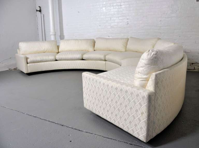 milo baughman circular sofa