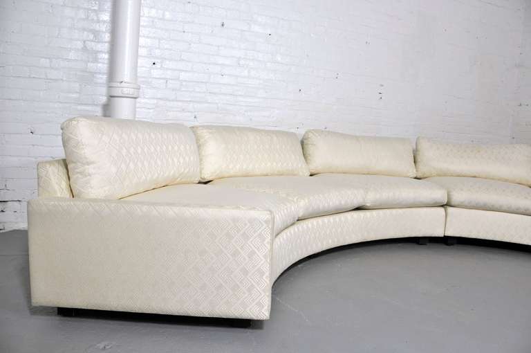 Mid-Century Modern Milo Baughman Curved Sofa