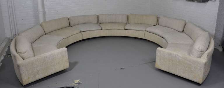 Mid-Century Modern Milo Baughman Circle Sofa