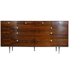 George Nelson Ten Drawer Rosewood Thin Edge Dresser