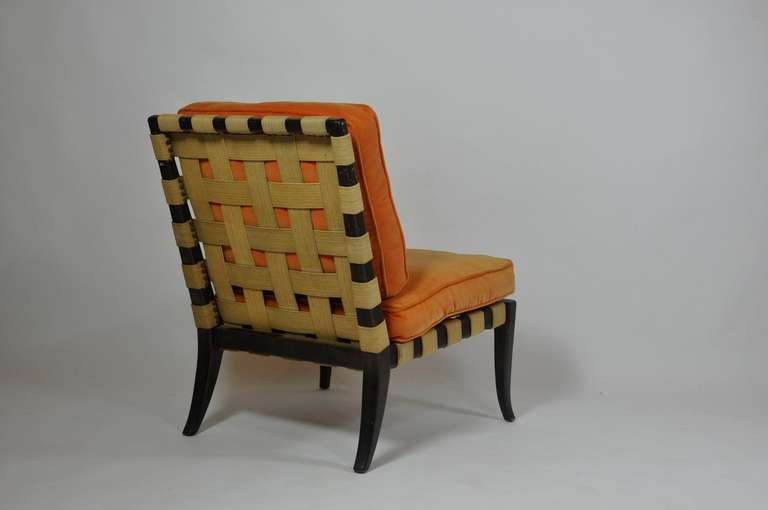 Rare Lounge Chair by T. H. Robsjohn-Gibbings In Good Condition In Turners Falls, MA