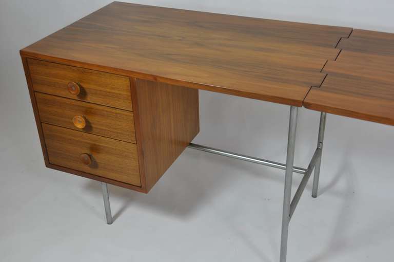 Mid-20th Century Drop-Leaf Desk by George Nelson