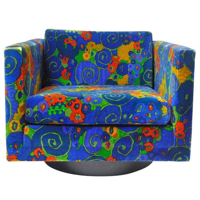 Harvey Probber Swivel Cube Lounge Chair For Sale at 1stDibs harveys