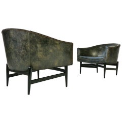 Pair of Decorative Mid Century Lounge Chairs