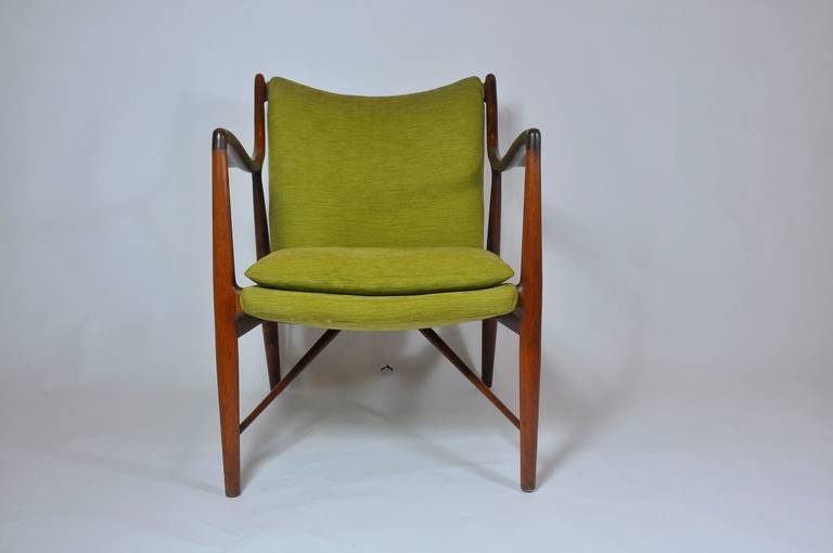 Pair of Finn Juhl designed model 45 Chairs. Manufactured by Baker.