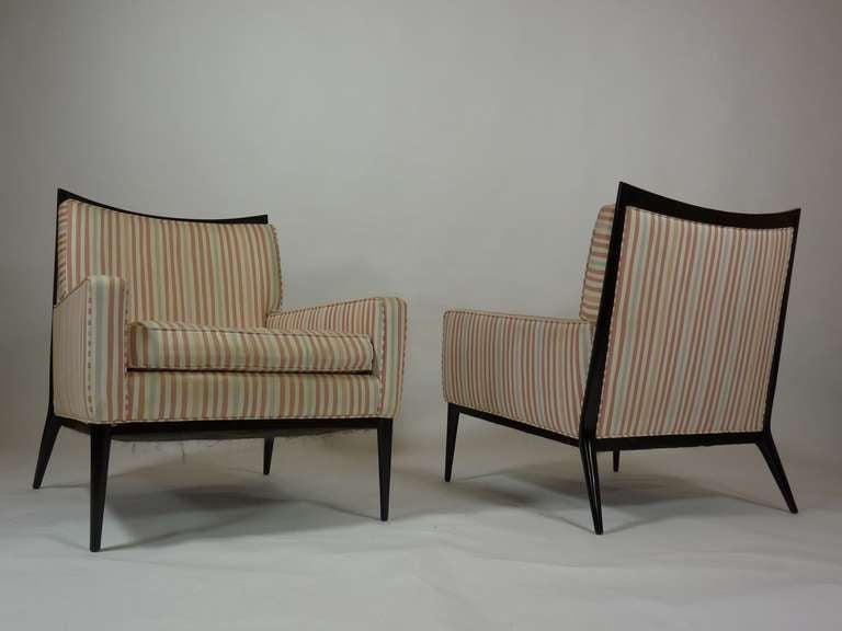 Mid-Century Modern Pair of Lounge Chairs by Paul Mccobb