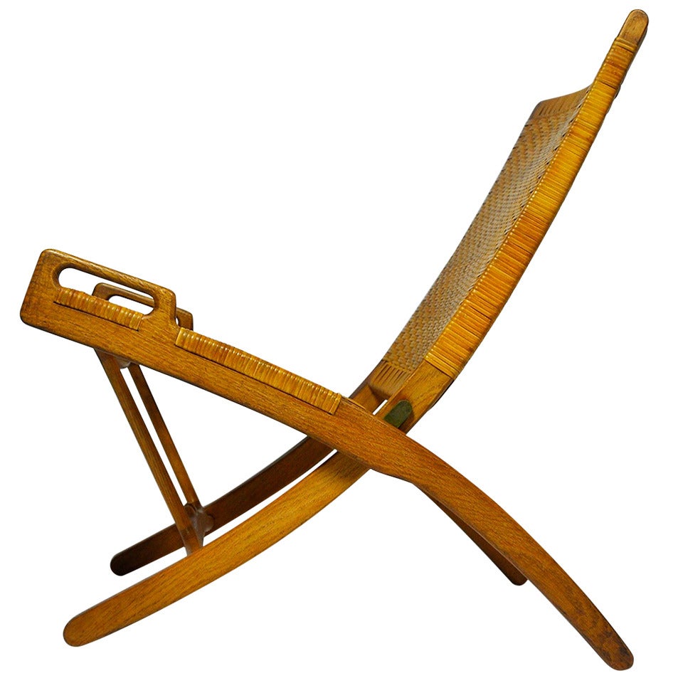Hans Wegner Folding Chair For Sale