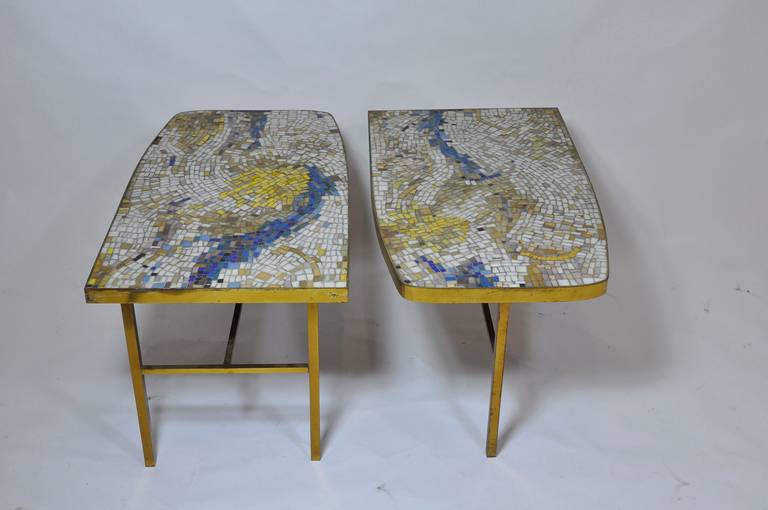 Mid-20th Century Mosaic Tile-Top Coffee Tables