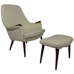 Danish Chair and Ottoman