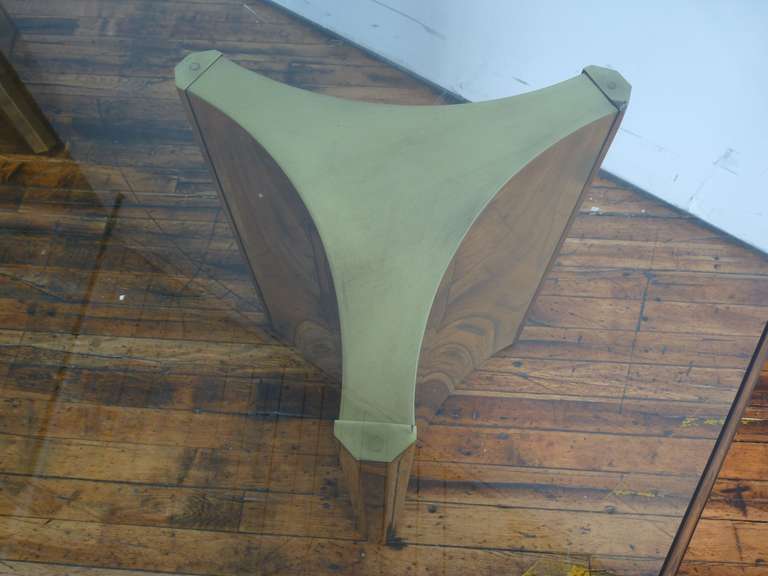 20th Century Mastercraft Double Pedestal Brass Dining Table
