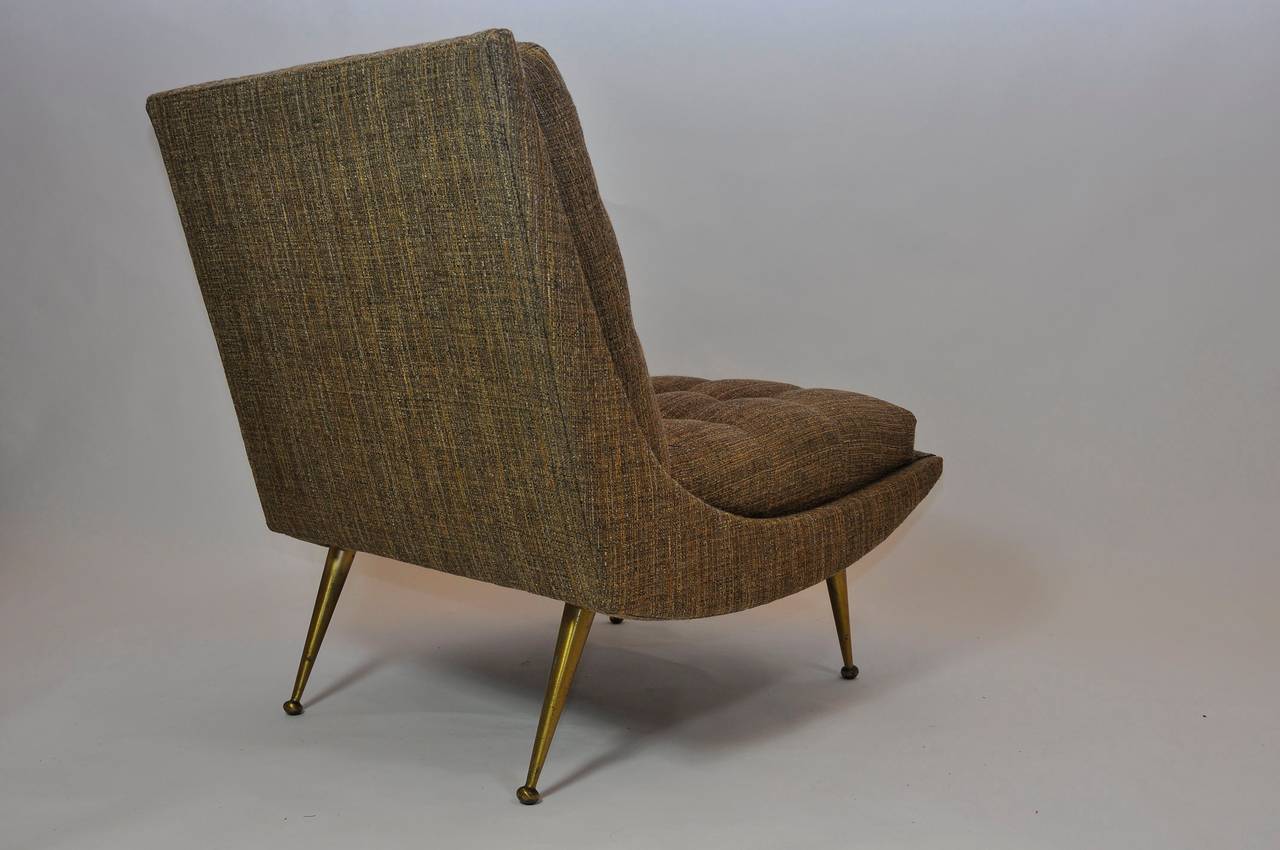 Mid-20th Century Pair of Italian Lounge Chairs