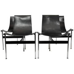 Set of Four T-Chairs by Katavolos, Littell and Kelley for Laverne