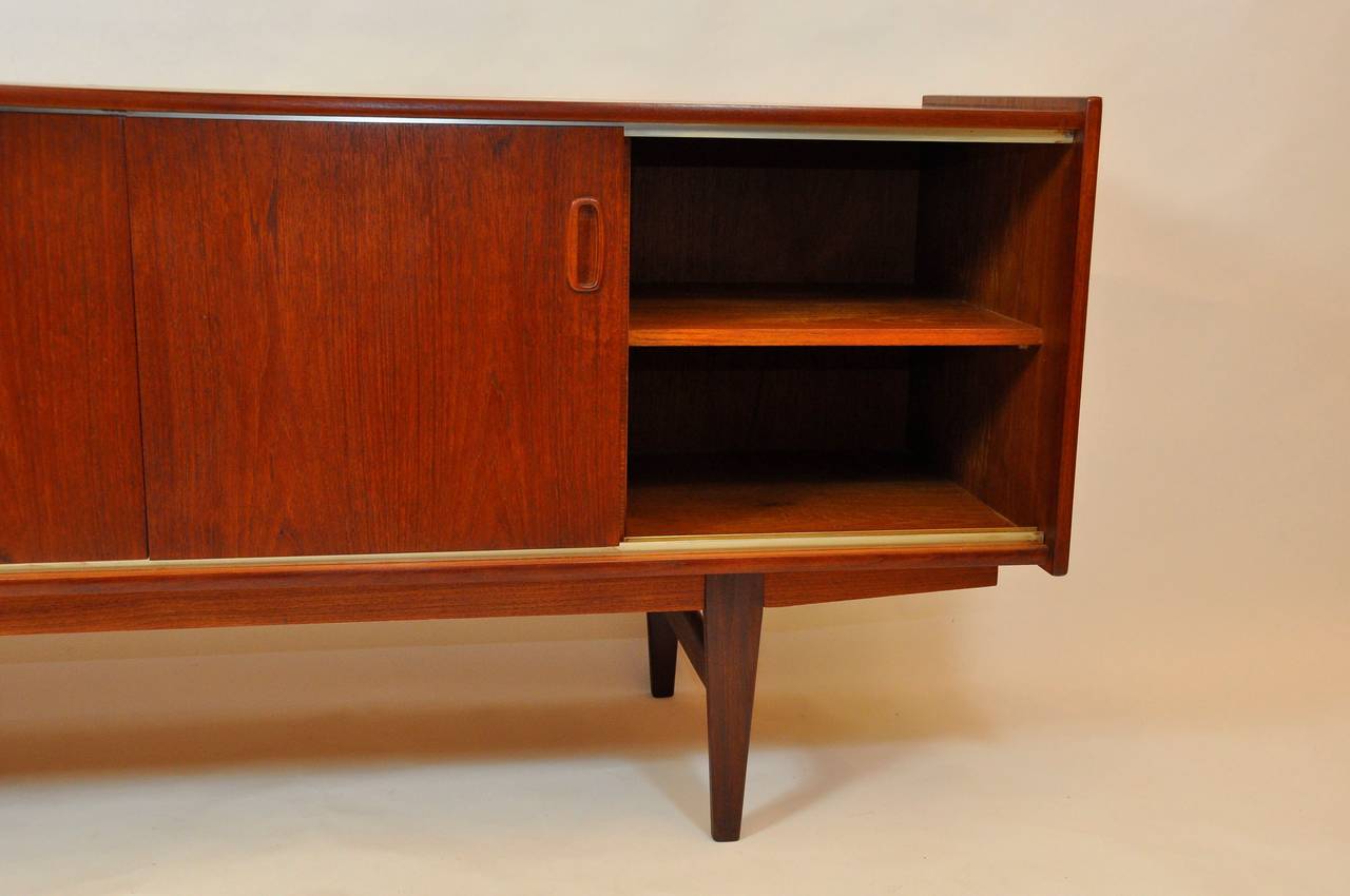 1950's Teak Credenza In Good Condition In Turners Falls, MA