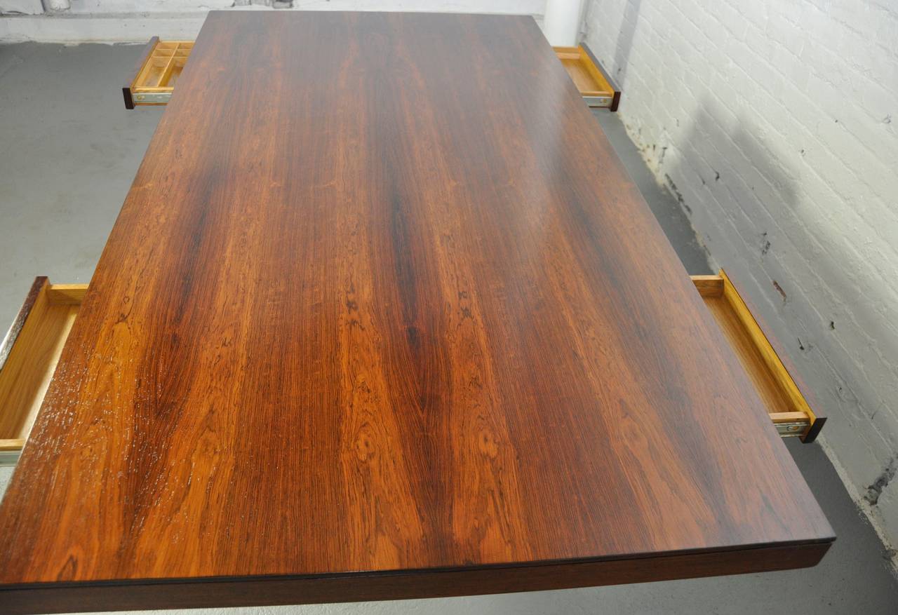 20th Century Florence Knoll Rosewood Partners Desk