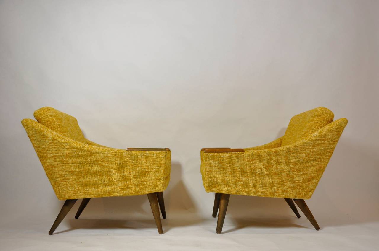 Pair of Adrian Pearsall lounge chairs.