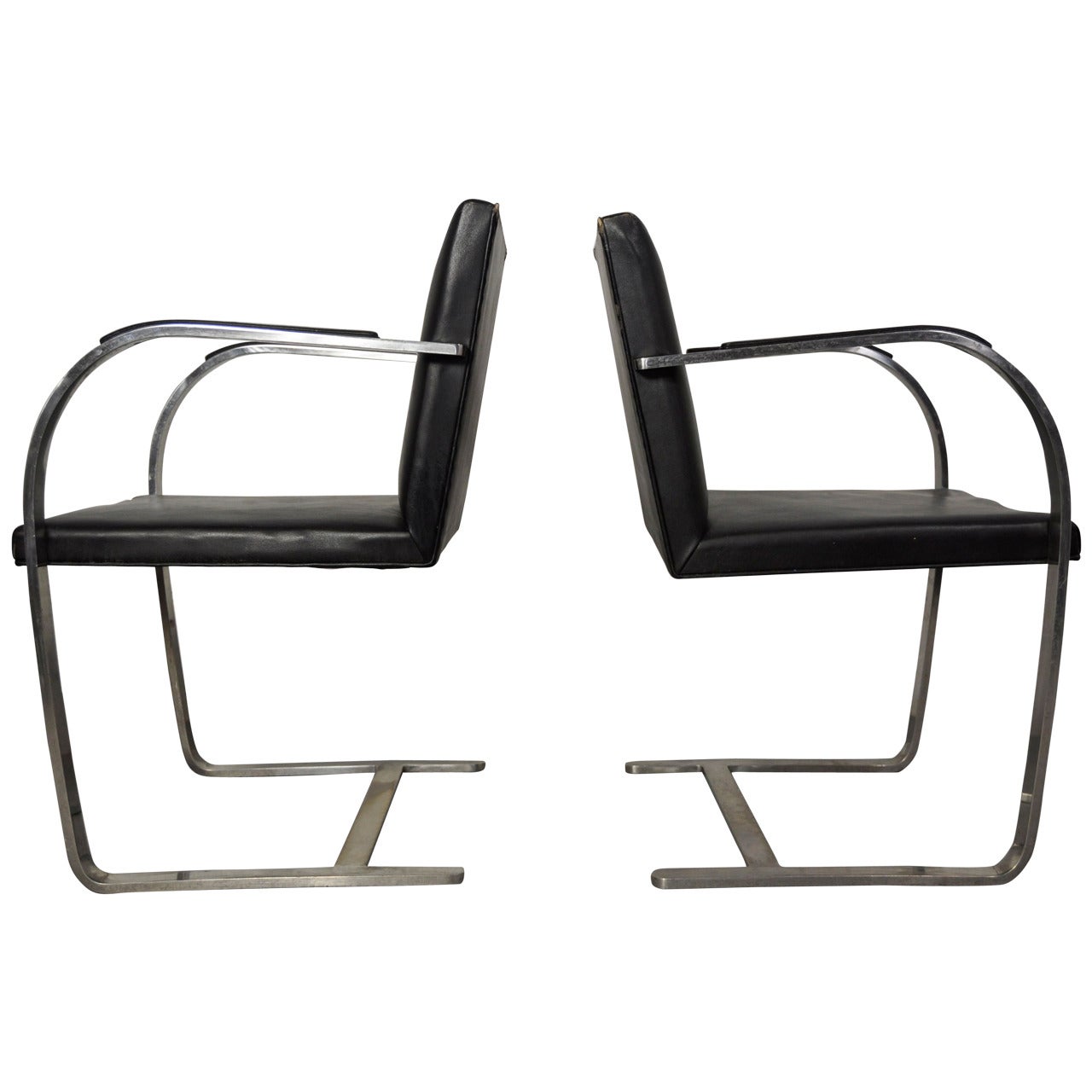 Vintage Pair of Knoll Brno Chairs For Sale