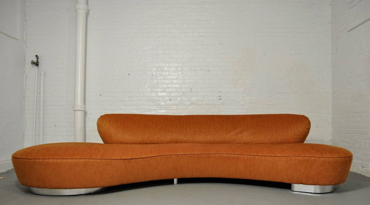 American Vladimir Kagan Serpentine Sofa
