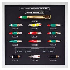 U.S. Navy 40mm Sectionalized Ammunition Display Board