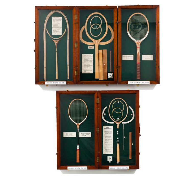 Dunlop Maxply Tennis Racquet Display at 1stDibs