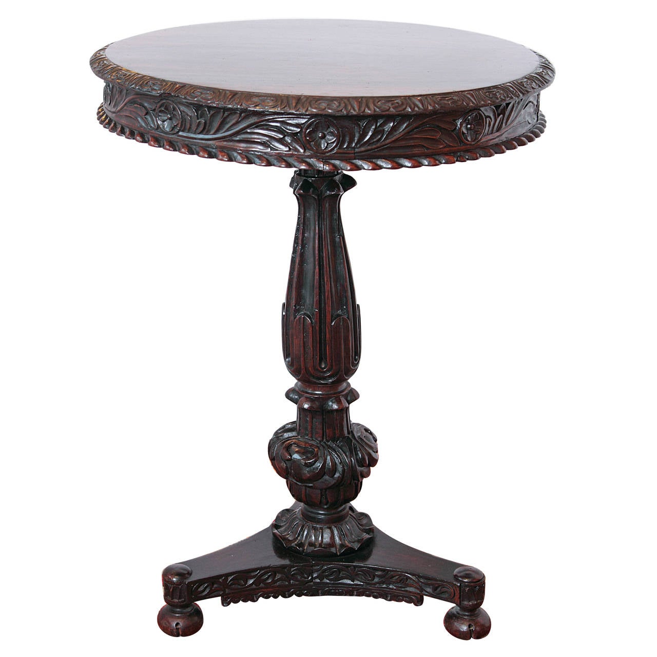 19th Century William IV Rosewood TiltTop Side Tables For Sale at 1stDibs
