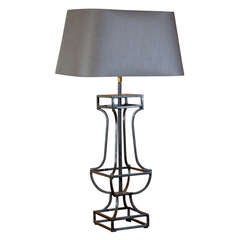 Eiffel Iron Baluster Lamp with shade