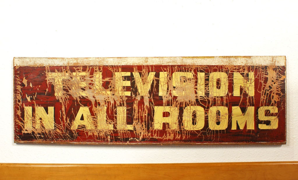 Las Vegas Motel "Television In All Rooms" Sign
