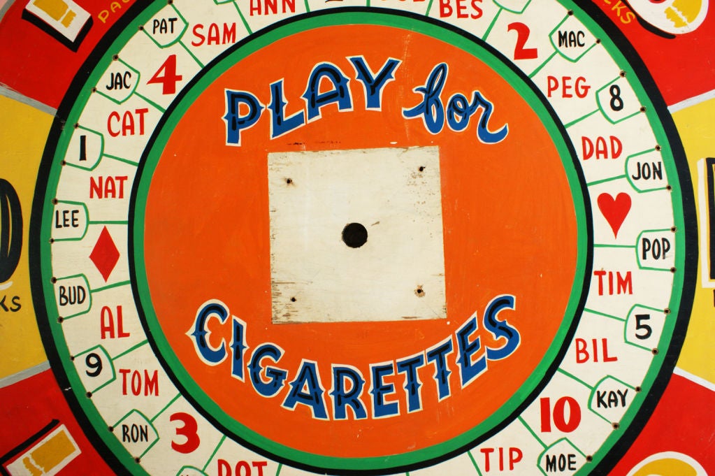 Giant Wheel of Chance Carnival Midway Game Board