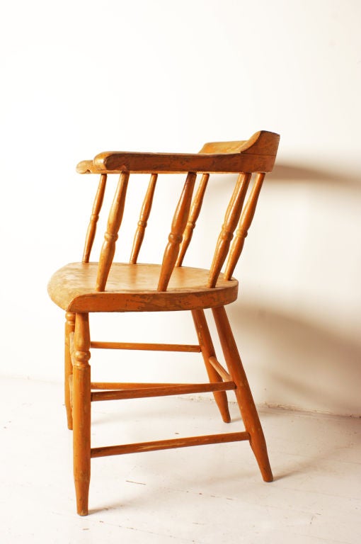 Set of Six Orange Odd Fellows Lodge Chairs at 1stDibs