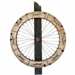 c. 1930's Carnival Greyhound Racing Dog Game Wheel