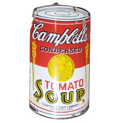 Early Campbell's Tomato Soup Curved Porcelain Advertising Sign
