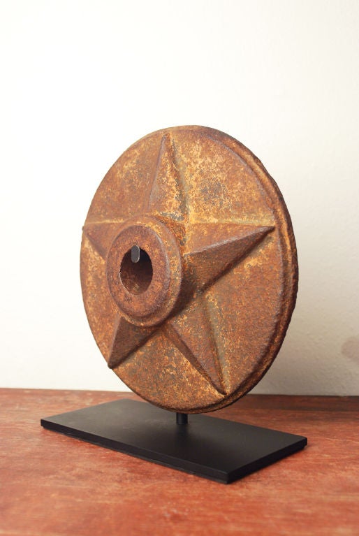 Late 19th Century Round Cast Iron Star