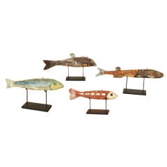 Collection of Four Great Lakes Fish Decoys