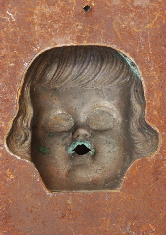 Mid-20th Century Bronx Toy Factory Doll Head Face Template