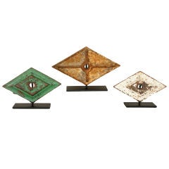 Late 19th Century Cast Iron Architectural Building Diamonds 4