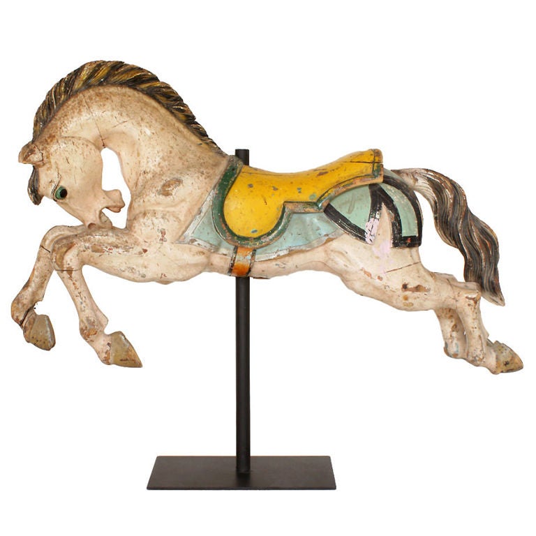 Carousel Horse Hand Carved Early 20th Century