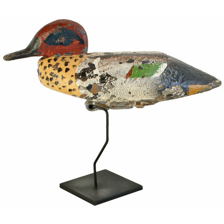 c. 1930's Pacific Coast Teal Duck Decoy